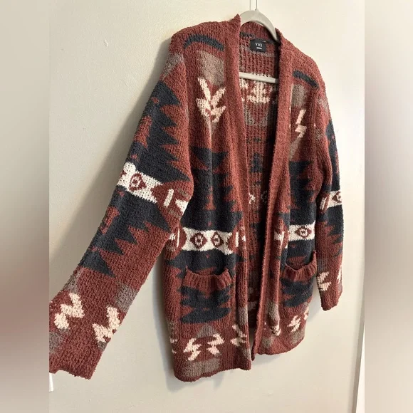 VICI Women’s Aztec Pattern Cardigan Sweater - Picture 2 of 6